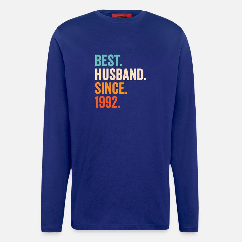Best Husband Since 1992 - Longsleeve - made by SPREAD  - Iconic Blue