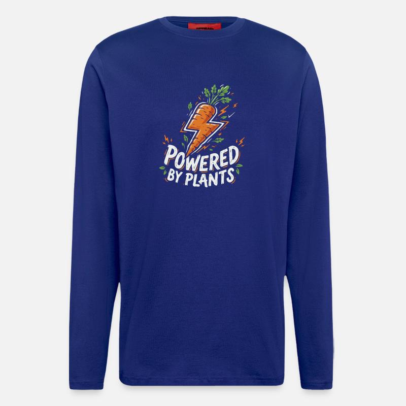 Powered by Plants - Carrot - Longsleeve - made by SPREAD - Iconic Blue