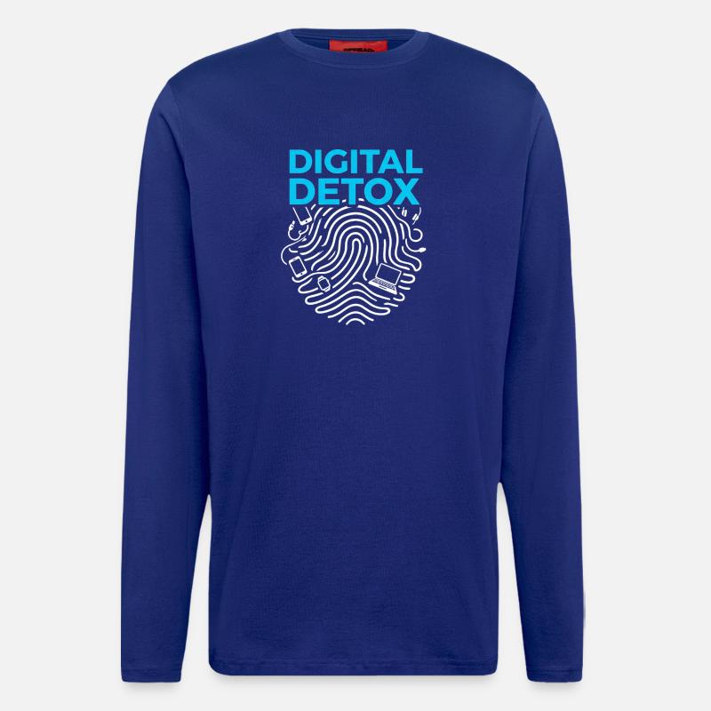 Digital Detox - Langarmshirt - made by SPREAD  - Iconic Blue