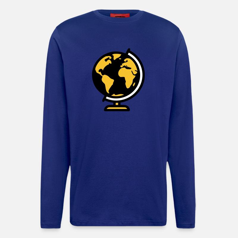 Globe Globe Earth School - Longsleeve - made by SPREAD  - Iconic Blue