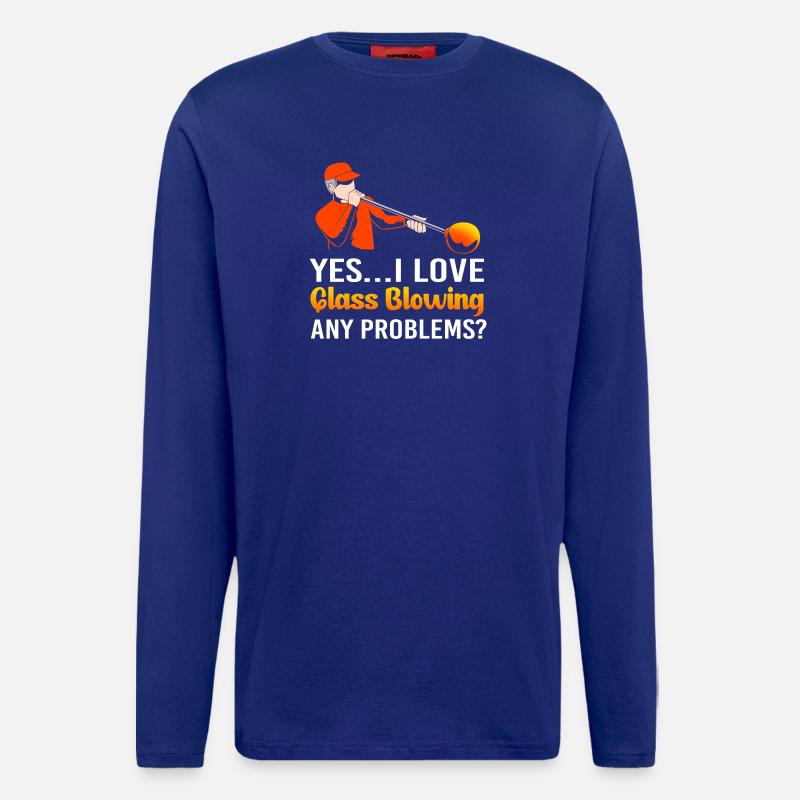 Glas Glasbläser - Langarmshirt - made by SPREAD  - Iconic Blue