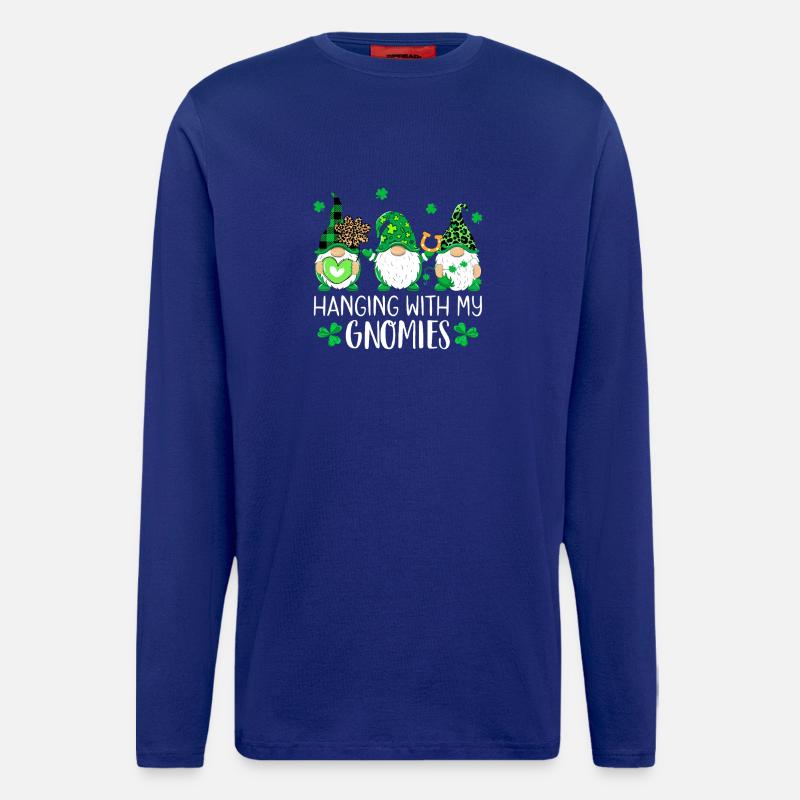 Gnomies St. Patrick Trio - Langarmshirt - made by SPREAD - Iconic Blue