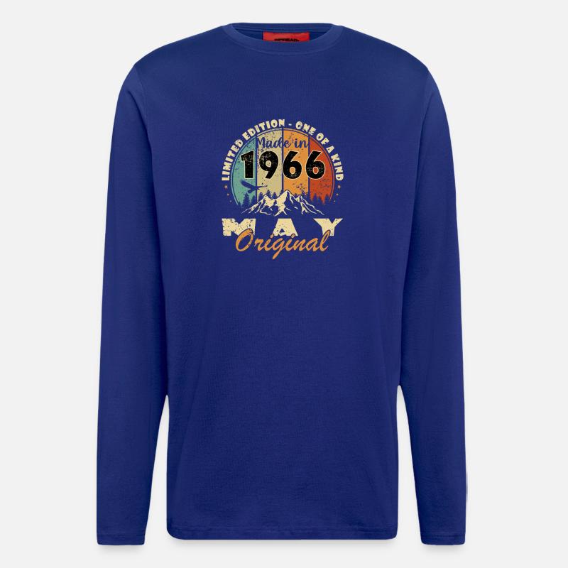 Birthday Present May 1966 - Longsleeve - made by SPREAD  - Iconic Blue