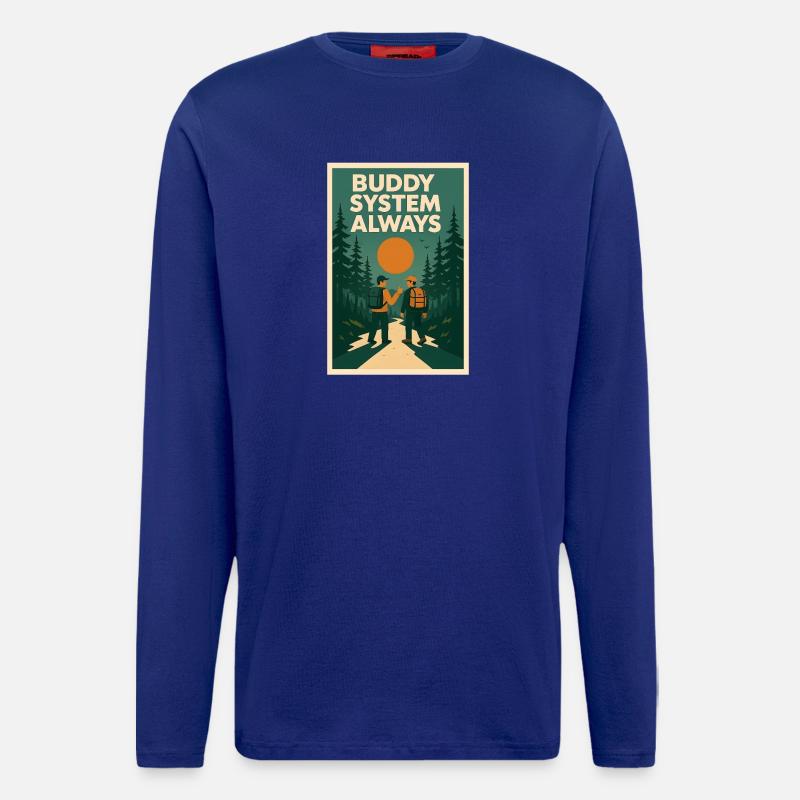 Système Always Buddy | Scouts - Manches longues bio décontracté fabriqué en UE - Iconic Blue