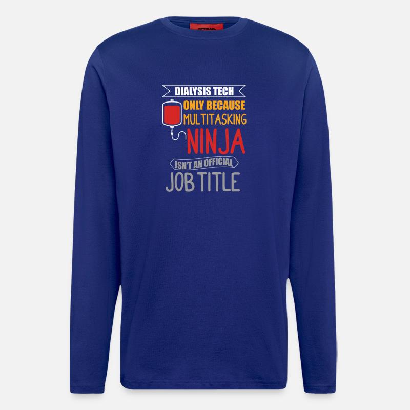 Dialysetechniker dialyse nephrologie - Langarmshirt - made by SPREAD  - Iconic Blue