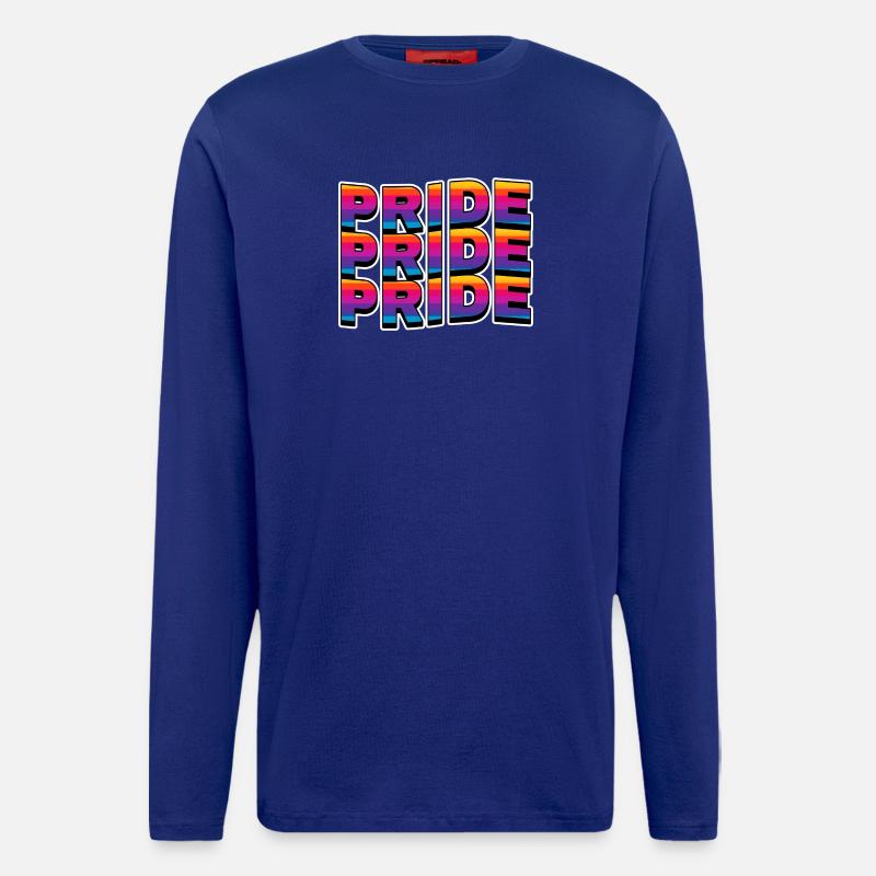 Pride Rainbow Lettering - Longsleeve - made by SPREAD  - Iconic Blue