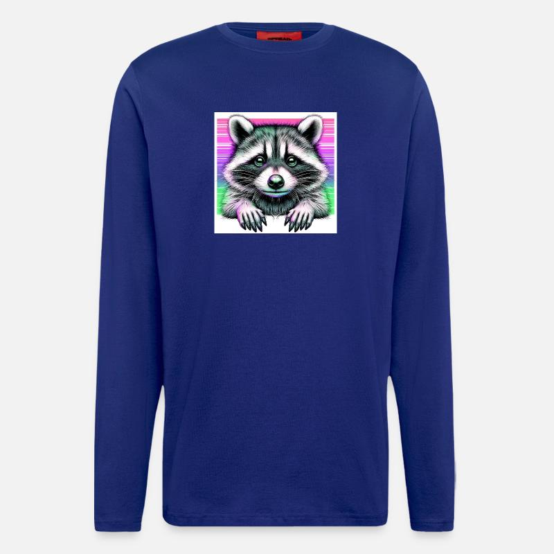 Waschbär - Langarmshirt - made by SPREAD - Iconic Blue