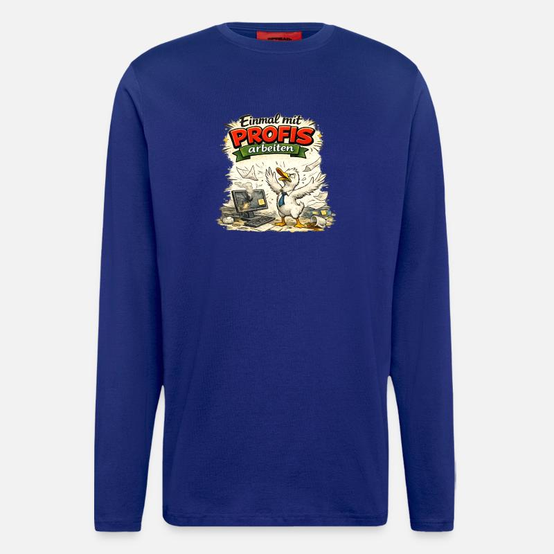 Einmal mit Profis arbeiten - Arbeit - Langarmshirt - made by SPREAD  - Iconic Blue