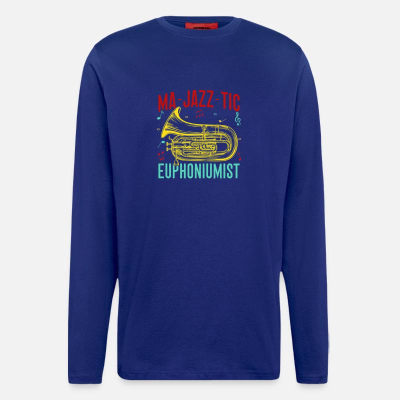 Euphonium Ma-Jazz-Tic Euphoniumist Baritone - Longsleeve - made by SPREAD  - Iconic Blue