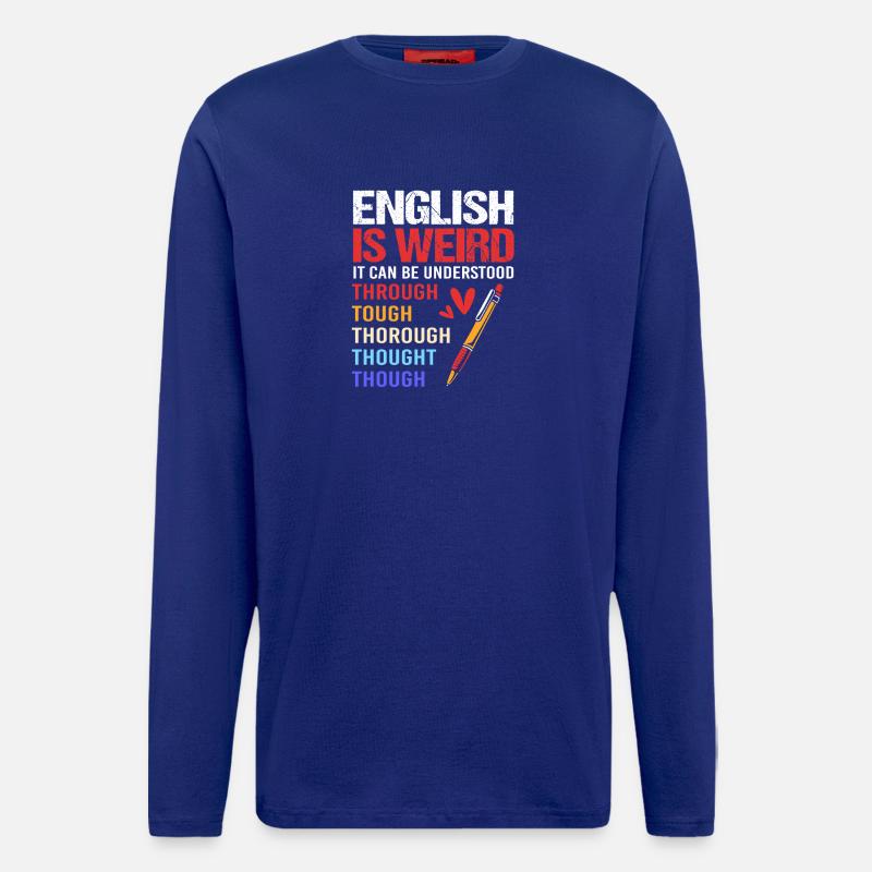 Grammatik - Langarmshirt - made by SPREAD - Iconic Blue