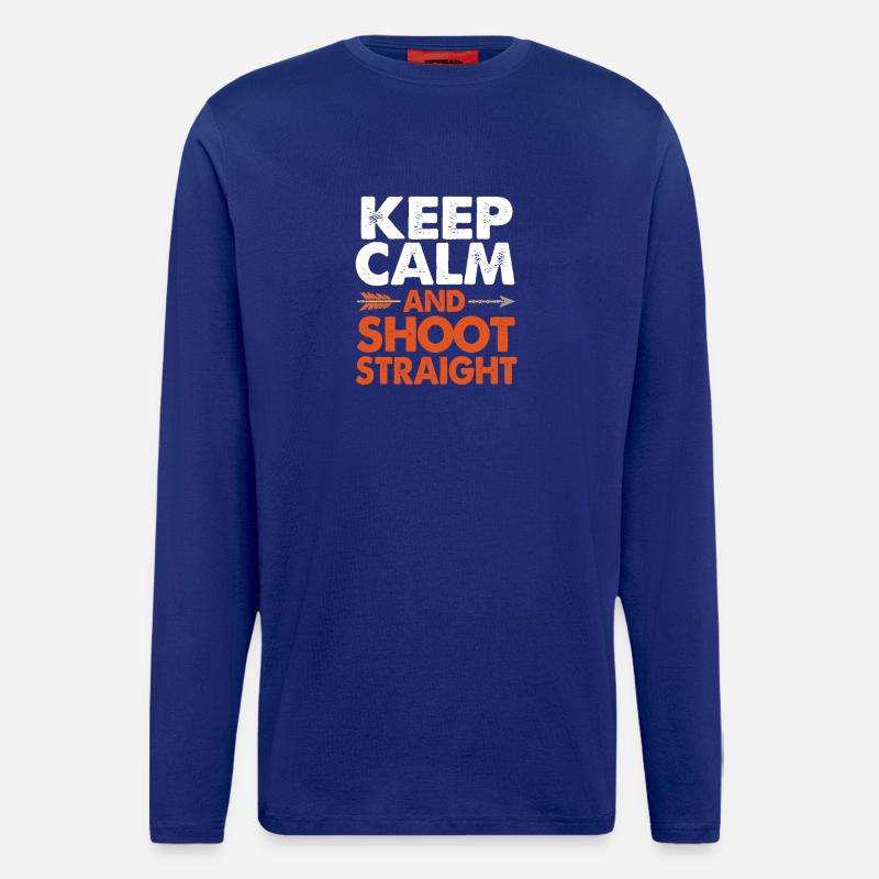 Bogen Bogenschütze Bogenschießen - Langarmshirt - made by SPREAD - Iconic Blue