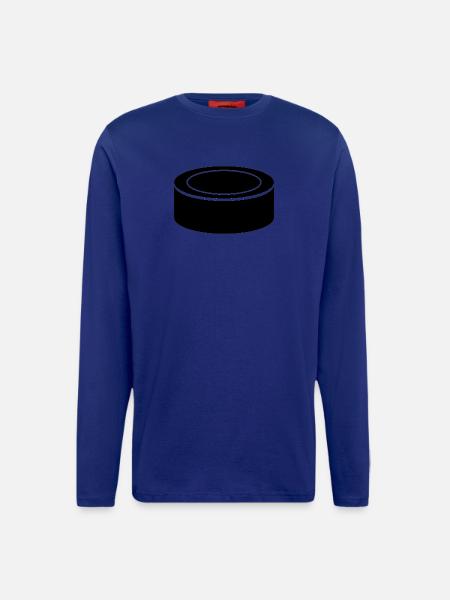 Eishockey-Puck - Langarmshirt - made by SPREAD  - Iconic Blue
