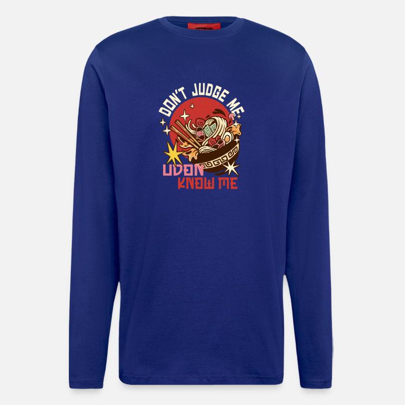 udon don't judge me - Longsleeve - made by SPREAD - Iconic Blue