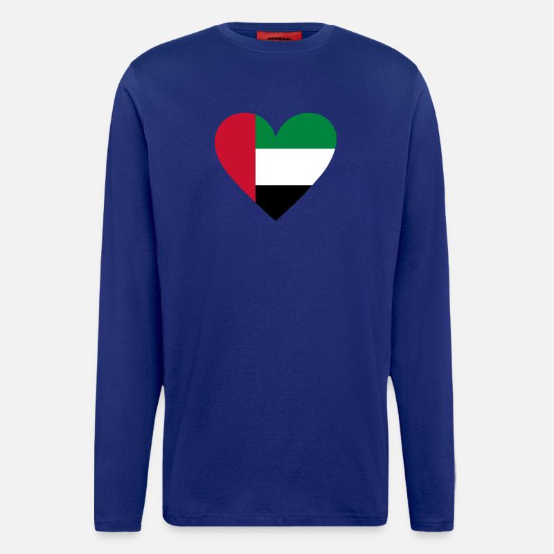 UAE Heart - Langarmshirt - made by SPREAD  - Iconic Blue