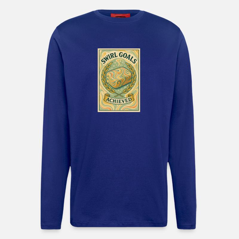 Swirl-Ziele erreicht | Soapmaking - Langarmshirt - made by SPREAD  - Iconic Blue