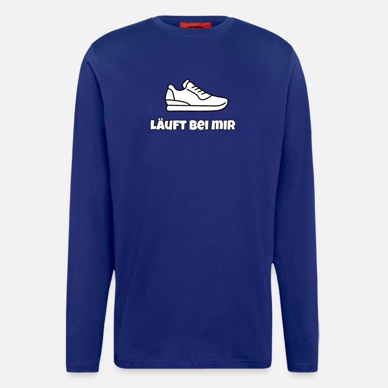 Läuft bei mir  - Langarmshirt - made by SPREAD  - Iconic Blue