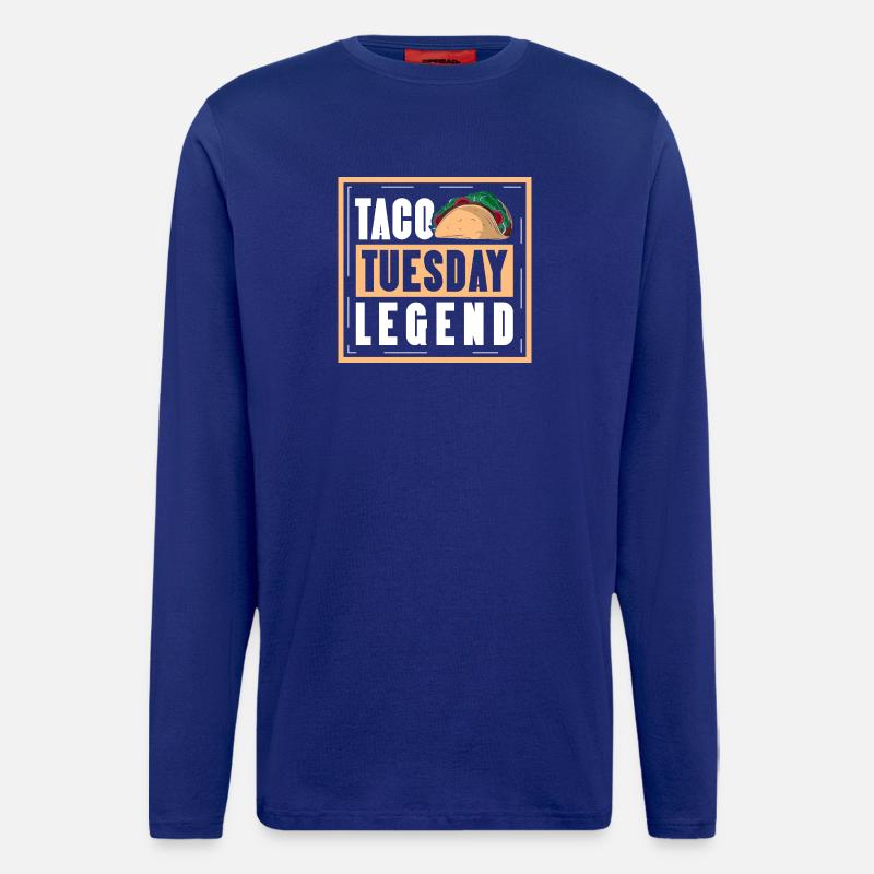 taco tuesday legend - Langarmshirt - made by SPREAD - Iconic Blue