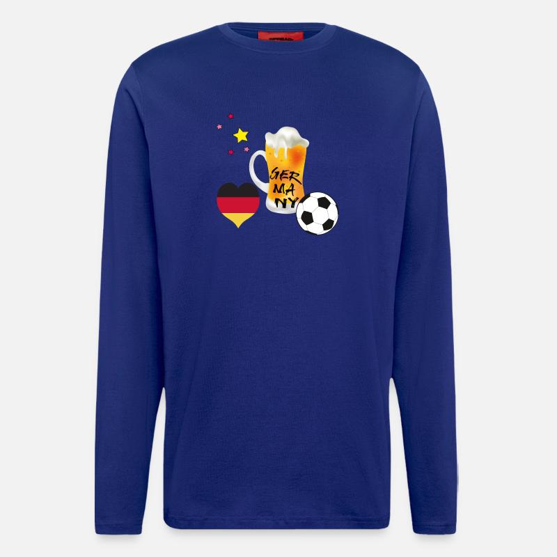 Fußballfan - Langarmshirt - made by SPREAD - Iconic Blue