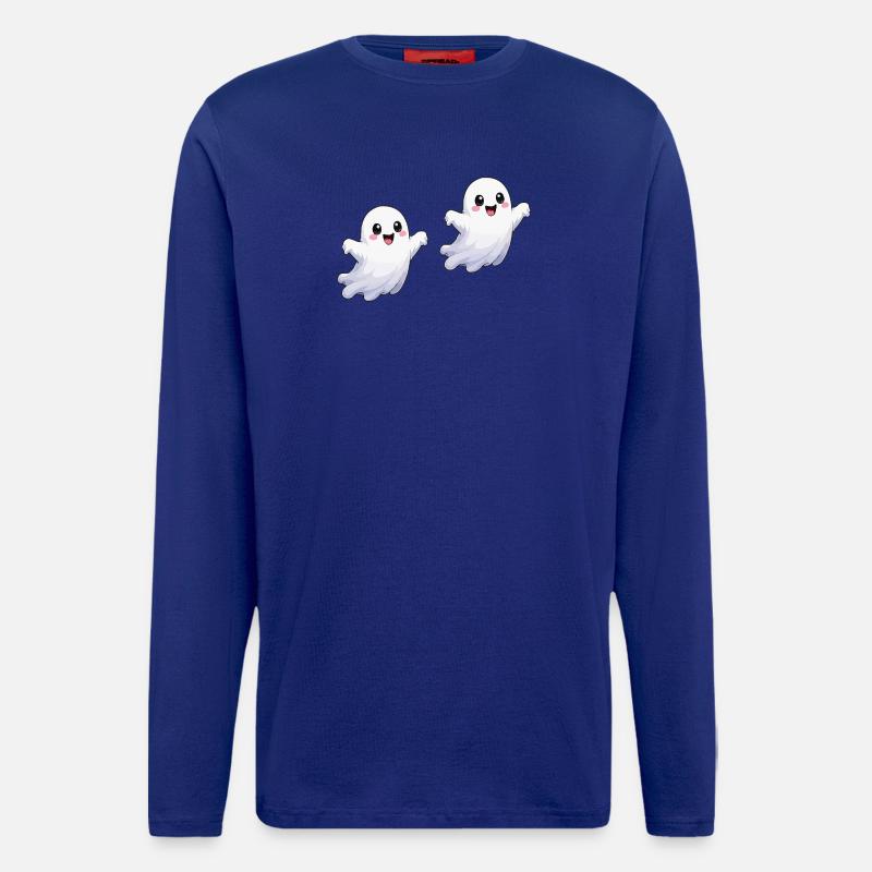 Kawaii Ghost Joy Print - Longsleeve - made by SPREAD  - Iconic Blue