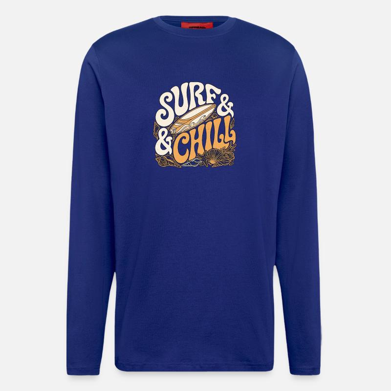Surf And Chill - Langarmshirt - made by SPREAD  - Iconic Blue