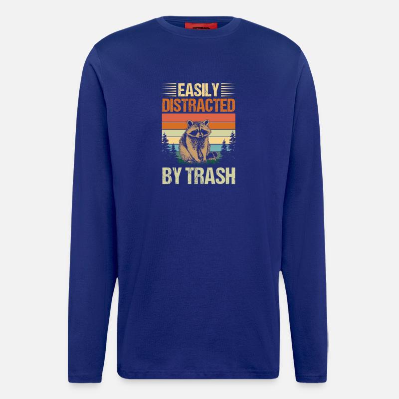 Trash Panda Raccoon - Longsleeve - made by SPREAD  - Iconic Blue