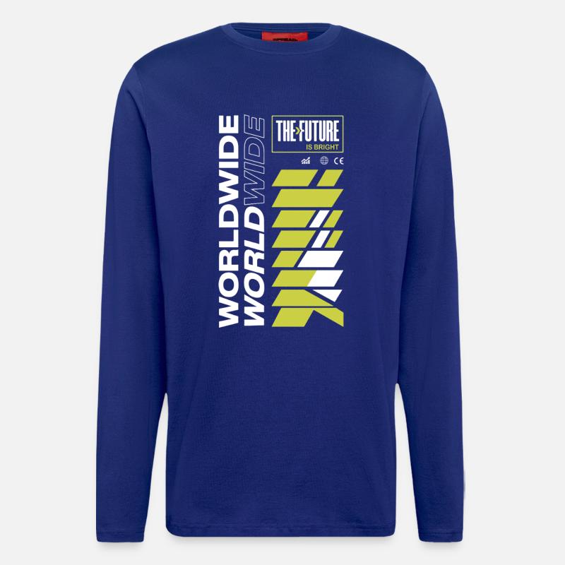 Future Radiant Pattern - Longsleeve - made by SPREAD - Iconic Blue