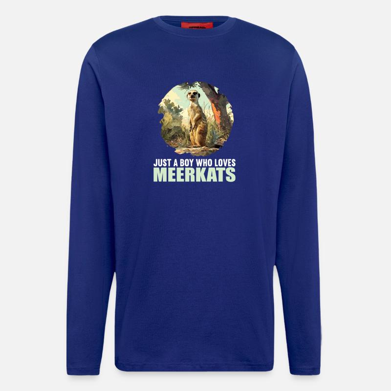 Meerkat Erdmännchen - Langarmshirt - made by SPREAD  - Iconic Blue