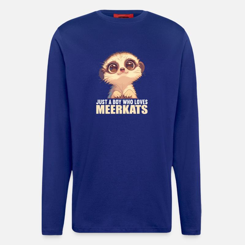 Meerkat Erdmännchen - Langarmshirt - made by SPREAD  - Iconic Blue