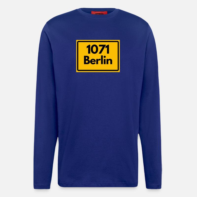OLD POSTCODE 1071 BERLIN BERLIN OSTALGIE - Longsleeve - made by SPREAD - Iconic Blue