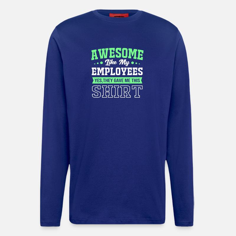 Mitarbeiter der Woche Mitarbeiter des Monats - Langarmshirt - made by SPREAD  - Iconic Blue