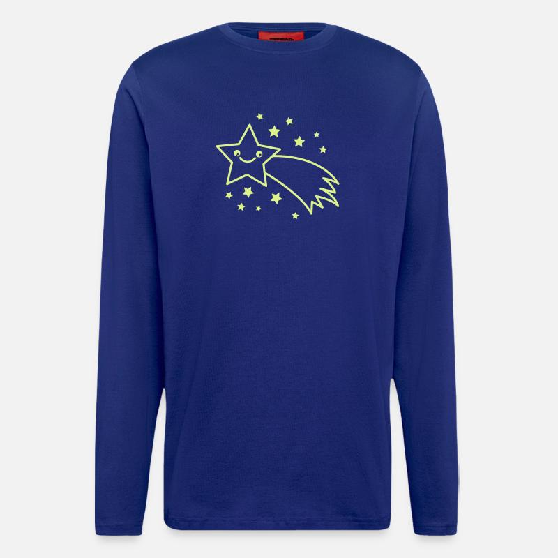 Sternschnuppe Sternenflug - Langarmshirt - made by SPREAD  - Iconic Blue