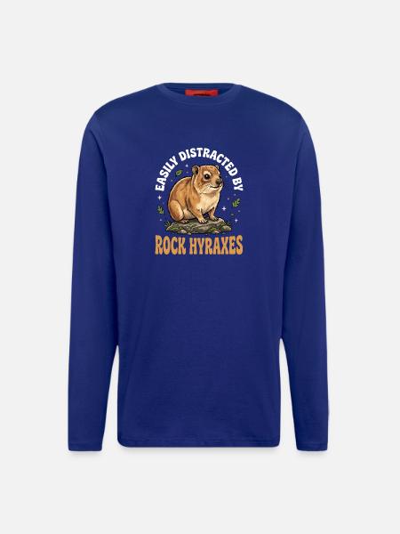 Easily distracted by rock hyraxes - Longsleeve - made by SPREAD - Iconic Blue