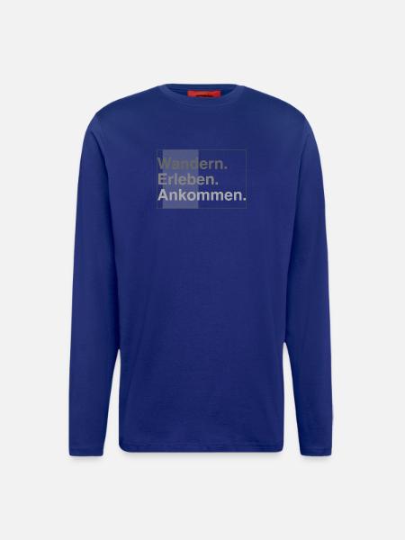Wandern erleben - Langarmshirt - made by SPREAD  - Iconic Blue