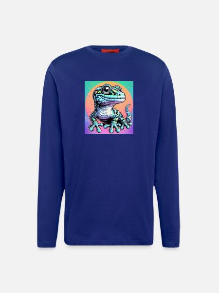Gecko - Langarmshirt - made by SPREAD - Iconic Blue