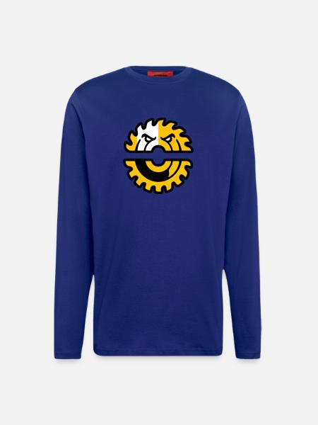 Circular Saw Mascot Logo - Longsleeve - made by SPREAD - Iconic Blue