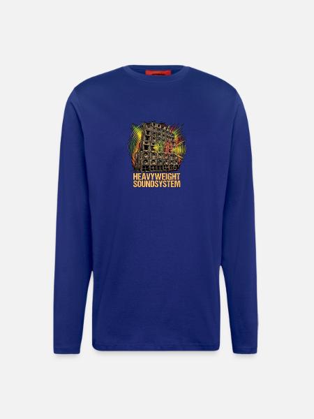 Heavyweight Dub Reggae - Langarmshirt - made by SPREAD - Iconic Blue