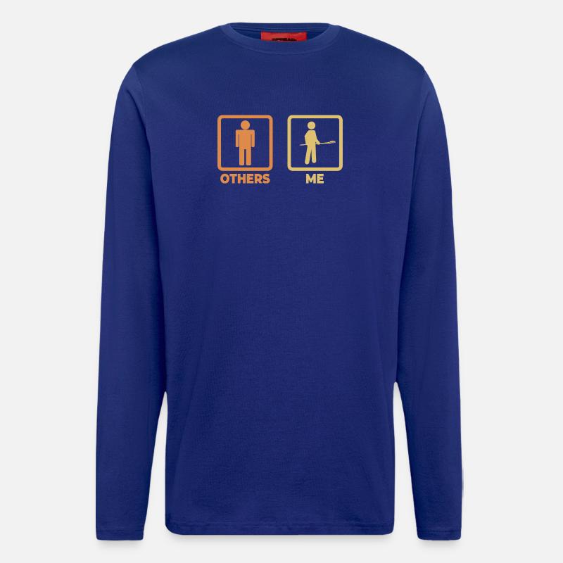 Bäcker Strichfiguren - Langarmshirt - made by SPREAD  - Iconic Blue