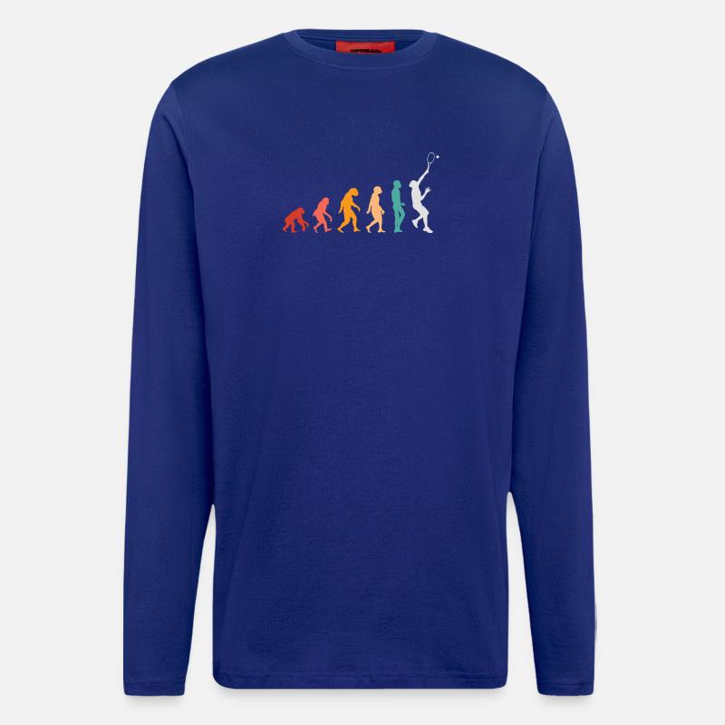 Tennis Evolution - Longsleeve - made by SPREAD  - Iconic Blue