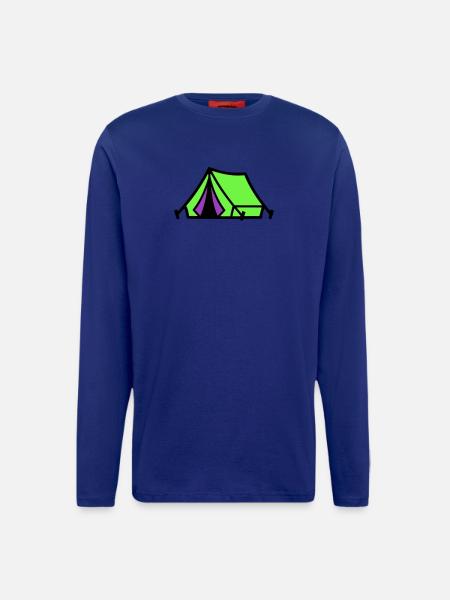 Festival Tent Camping Icon - Longsleeve - made by SPREAD  - Iconic Blue