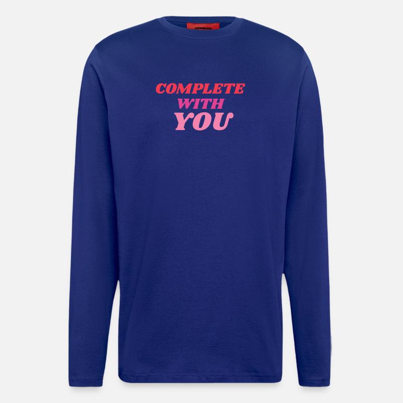 Complete With You Romantic Statement - Longsleeve - made by SPREAD  - Iconic Blue