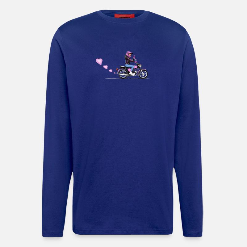 Simson Girl - Langarmshirt - made by SPREAD - Iconic Blue