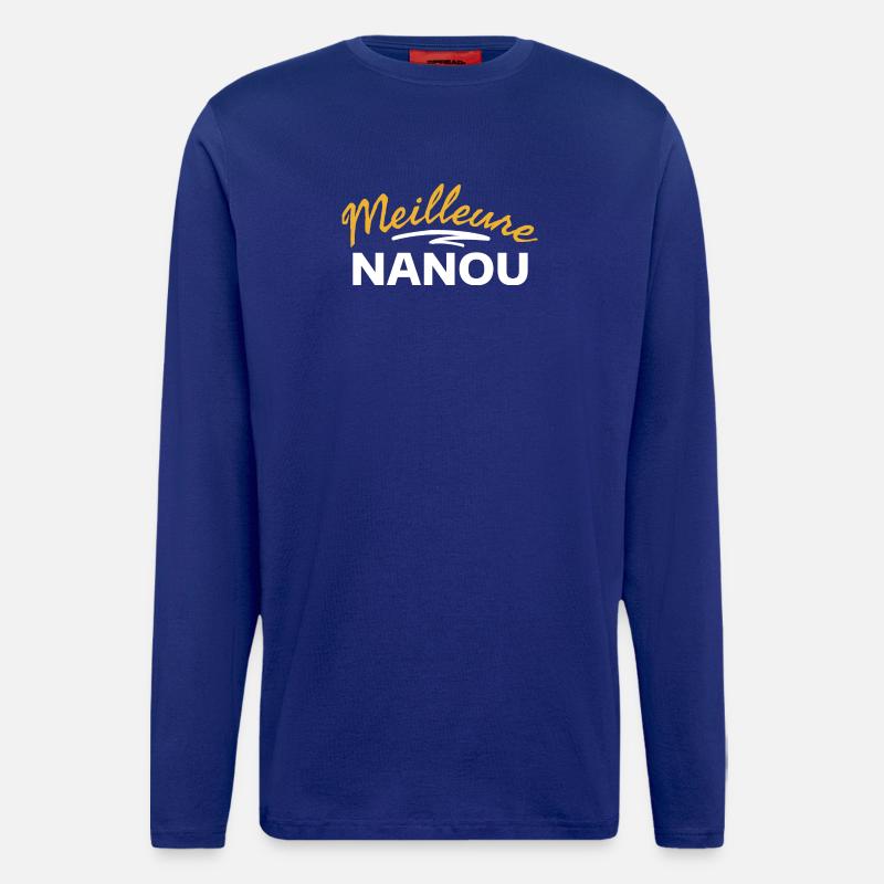 Lebendiges abstraktes Blumendesign - Langarmshirt - made by SPREAD  - Iconic Blue