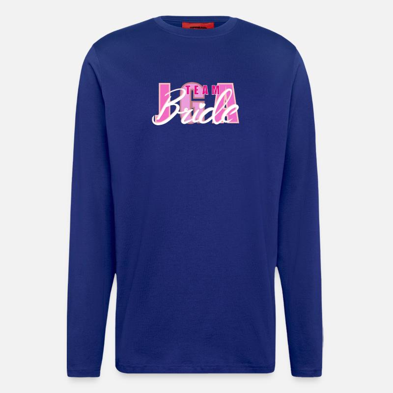 Team Bride Herz Logo Design - Langarmshirt - made by SPREAD  - Iconic Blue