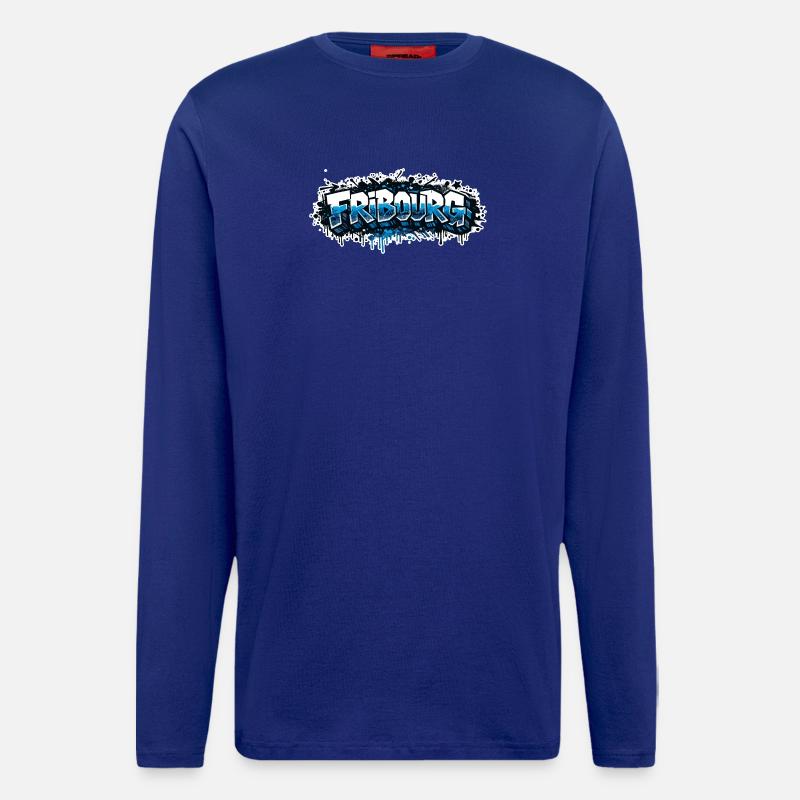 FRIBOURG GRAFFITI - Langarmshirt - made by SPREAD - Iconic Blue
