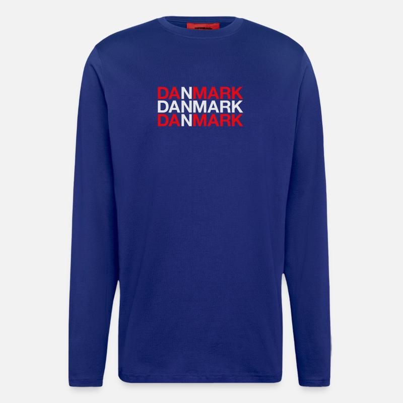 Danmark Denmark Dänemark Flagge - Langarmshirt - made by SPREAD  - Iconic Blue