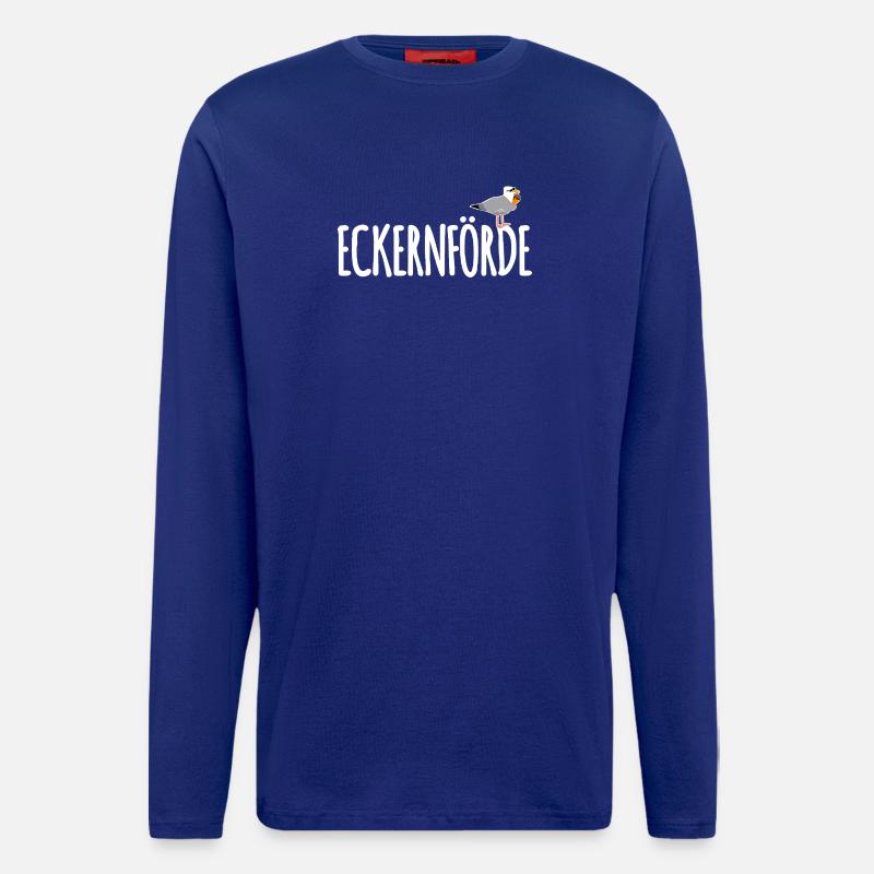 Eckernförde Möwe Ostsee - Langarmshirt - made by SPREAD  - Iconic Blue
