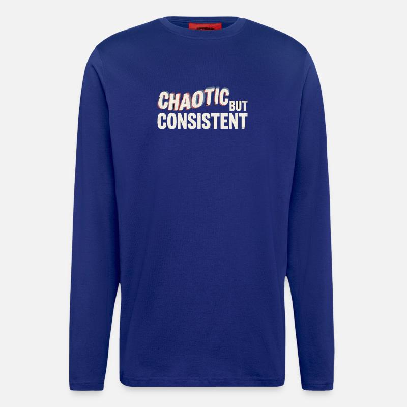 chaotic-but-consistent-v2 - Langarmshirt - made by SPREAD  - Iconic Blue