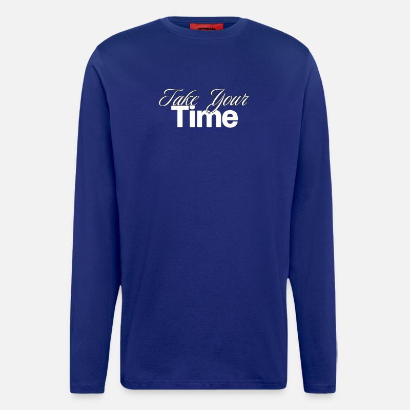 Take Your Time Design - Longsleeve - made by SPREAD  - Iconic Blue