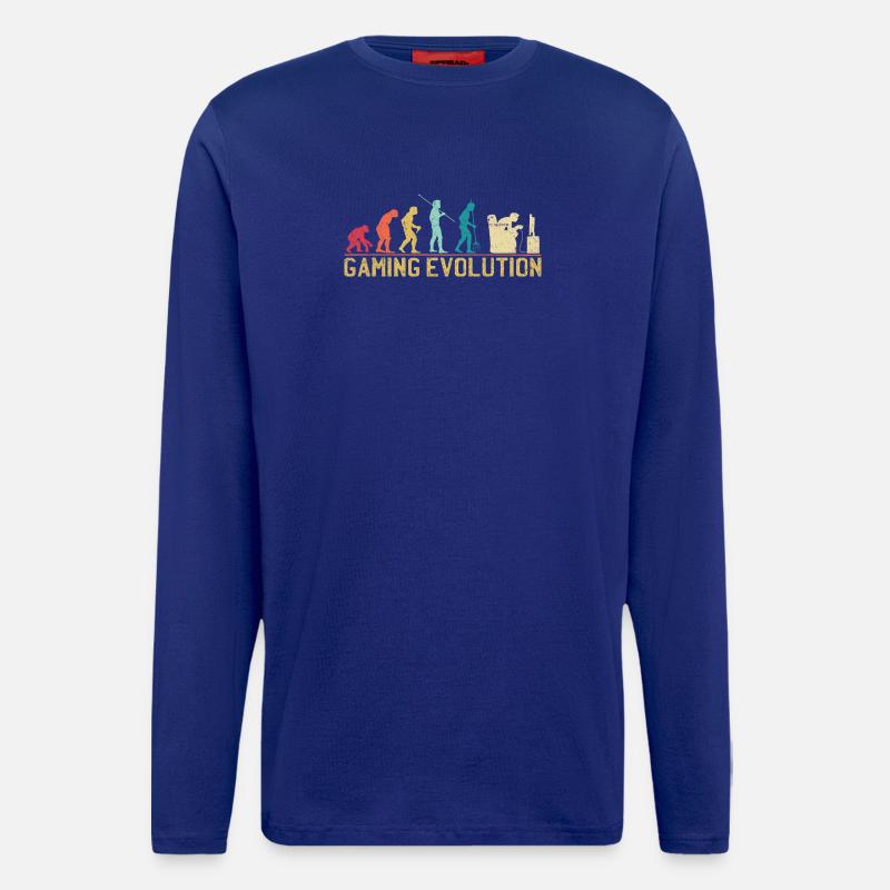 Gaming Evolution Kunstwerk - Langarmshirt - made by SPREAD  - Iconic Blue