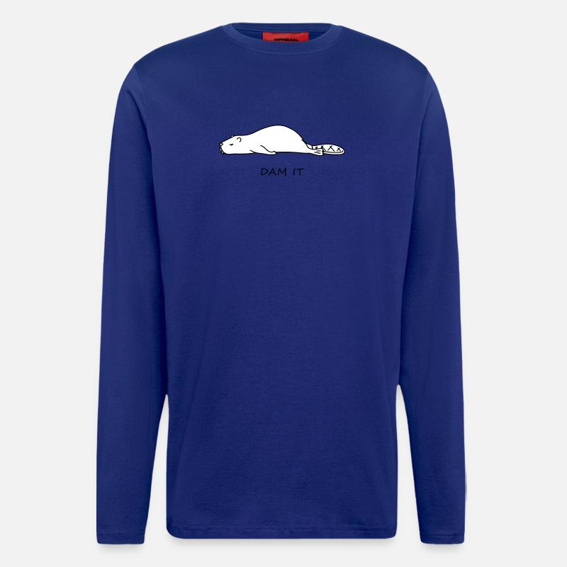 Lustiger Biber - Langarmshirt - made by SPREAD  - Iconic Blue